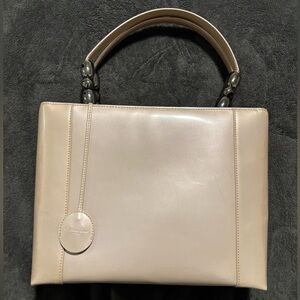 Dior Beige Malice Pearl Patent Leather Lady Perla